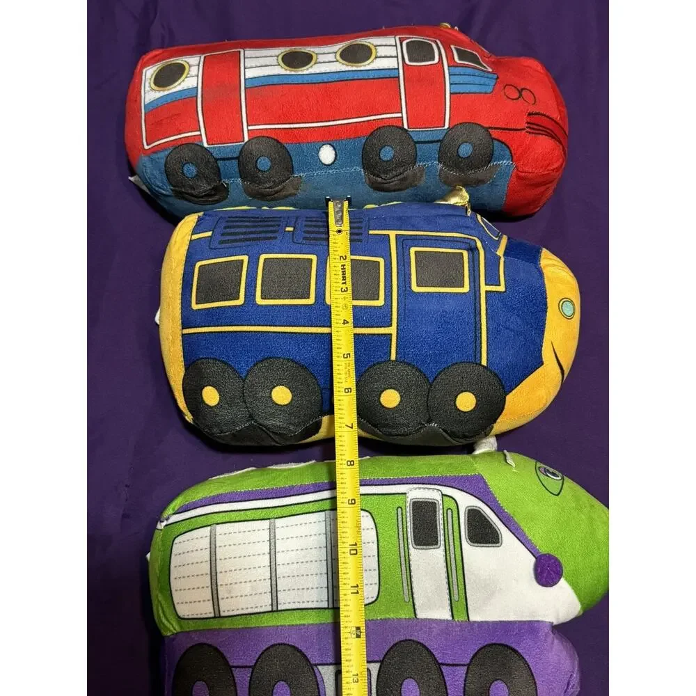 Chuggington Plush Stuffed Wilson Toy Red Green Blue Train Engine Kids Set of 3